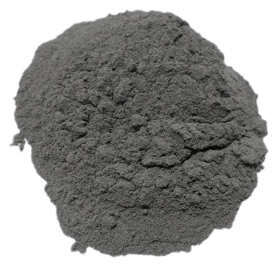 Heap of grey metal powder